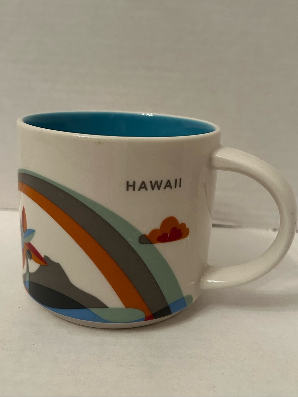 Starbucks Hawaii Ceramic Mug collection with Blue Interior